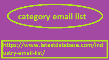 Catagory email list